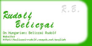 rudolf beliczai business card